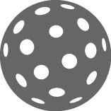 Balle floorball grise